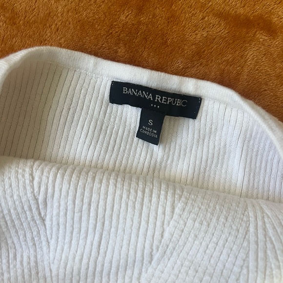 White Strapless Ribbed Top - Picture 2 of 3